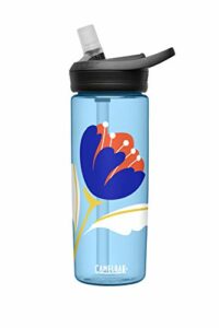 Camelbak Eddy+ Blossoms - Botella de agua (600 ml), color azul