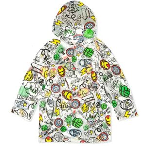 poncho compacto de emergencia con capucha de 2 a 9 años ligera Chaquetas de lluvia para niños con temática de personajes para chicos y niñas 