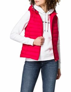 Tommy Hilfiger TH Ess Lw Down Vest, Chaleco de Plumas para Mujer, Rojo (Primary Red), XS
